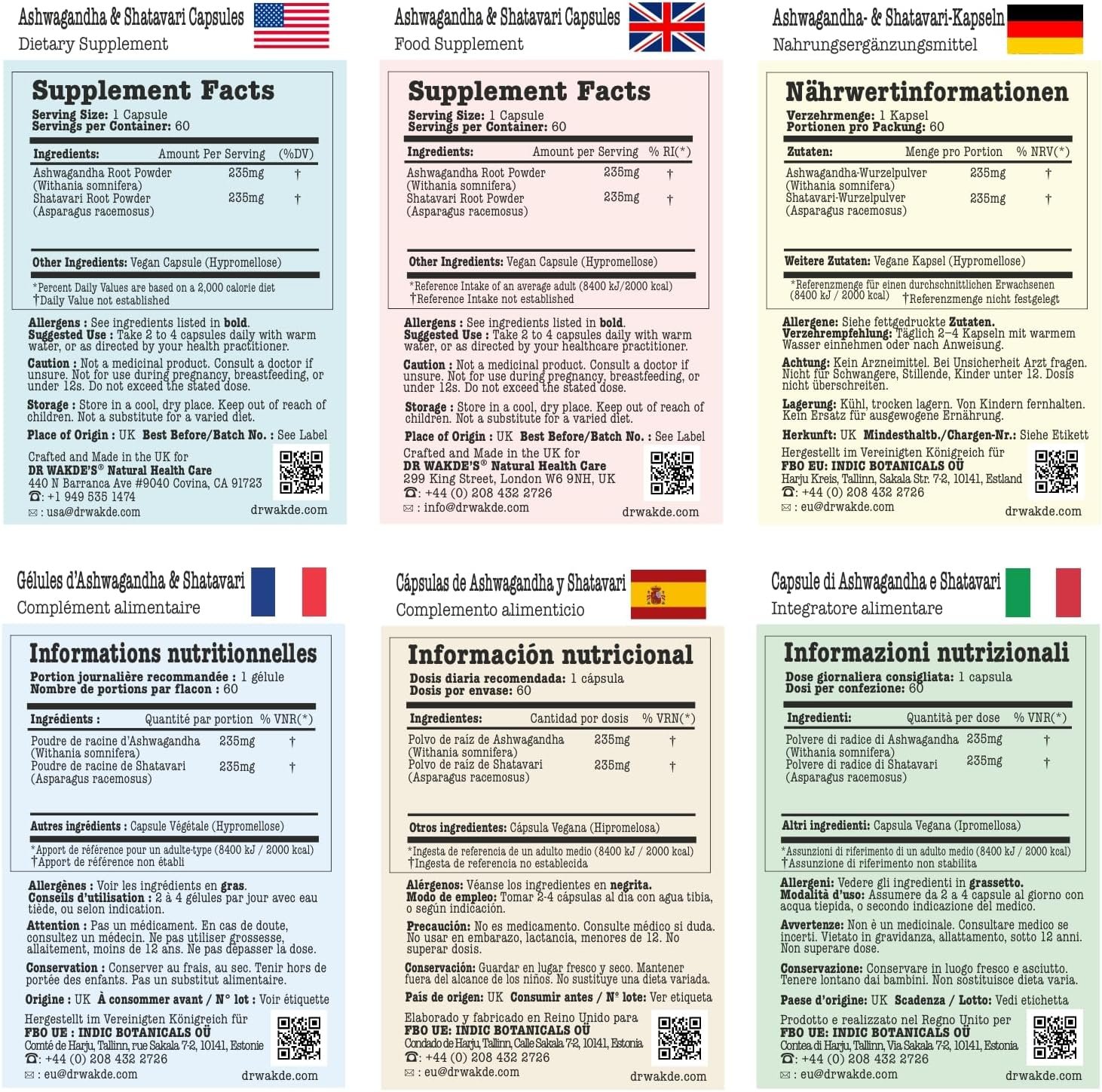 DR WAKDE'S Ashwagandha & Shatavari Capsules | 60 Veg Caps | Rejuvenating Herbs | Energy Support | Plant-Based Supplement | Vegan | All Natural - Image 4