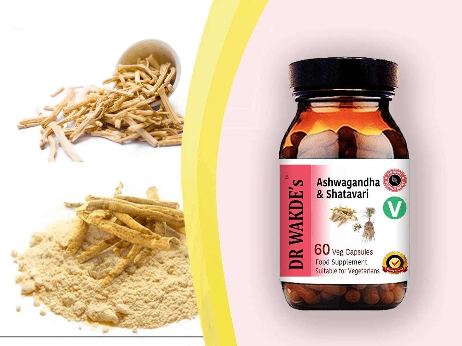 DR WAKDE'S Ashwagandha & Shatavari Capsules | 60 Veg Caps | Rejuvenating Herbs | Energy Support | Plant-Based Supplement | Vegan | All Natural - Image 6