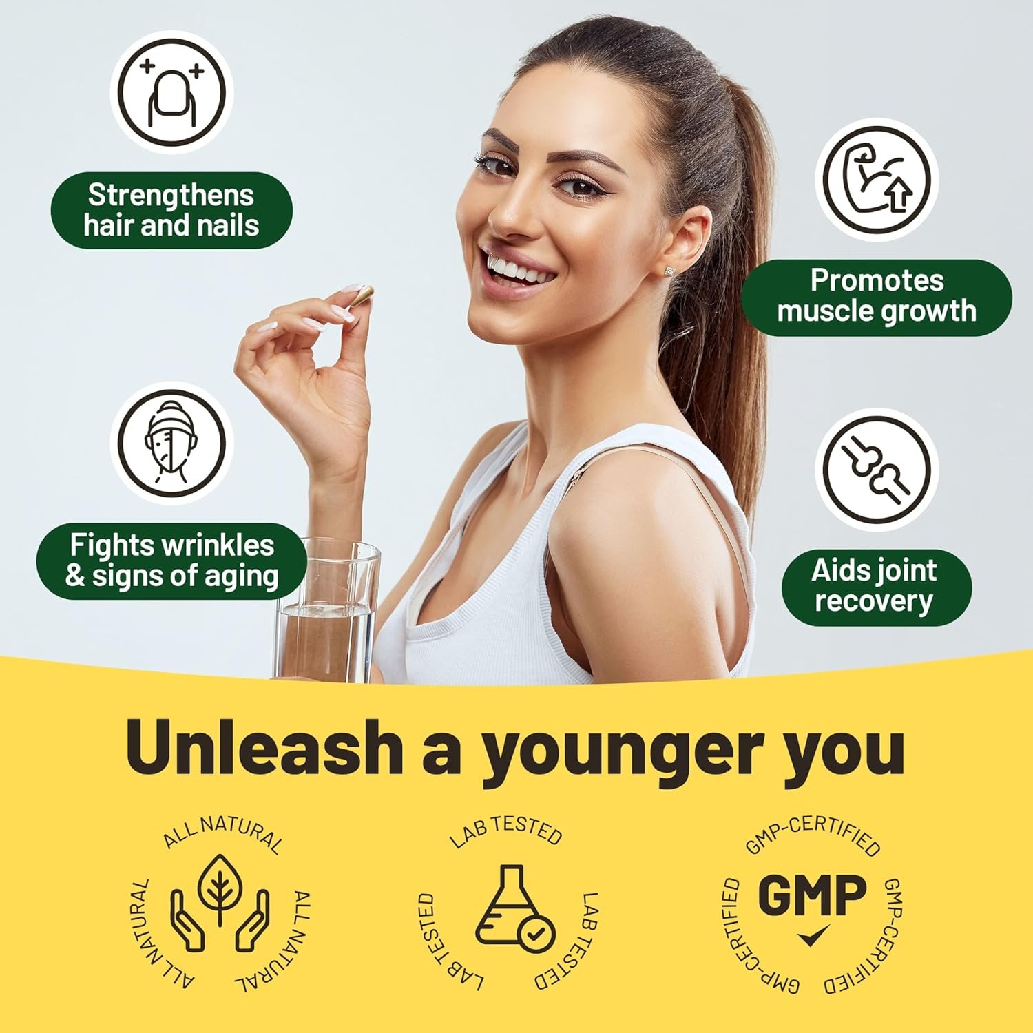 Vegan Vitality Collagen and Omega 3-2 Months Supply - Vitality & Radiance - Image 4