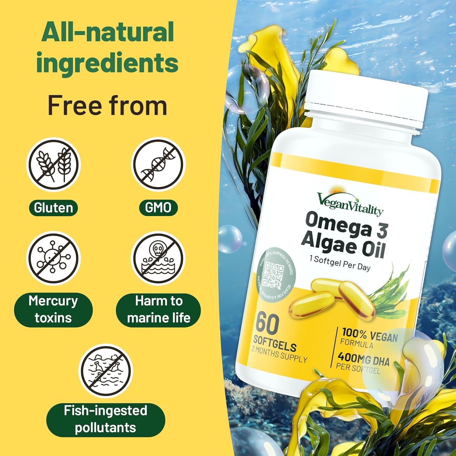 Vegan Vitality Collagen and Omega 3-2 Months Supply - Vitality & Radiance - Image 7