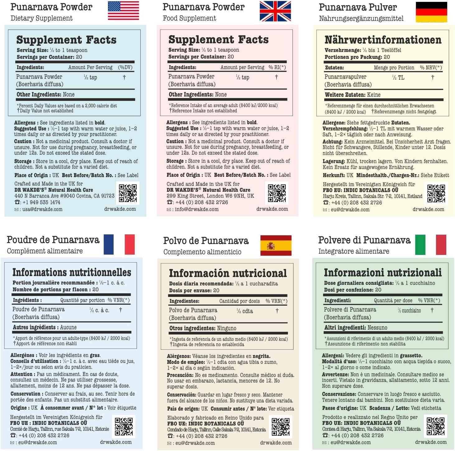 DR WAKDE'S Punarnava Powder (Boerhavia diffusa) - 100g (3.5oz) | Pure, Raw & Dried Powder | Ayurvedic Herb | Vegan | Nothing Added, Nothing Removed | Same Day Dispatch - Image 5