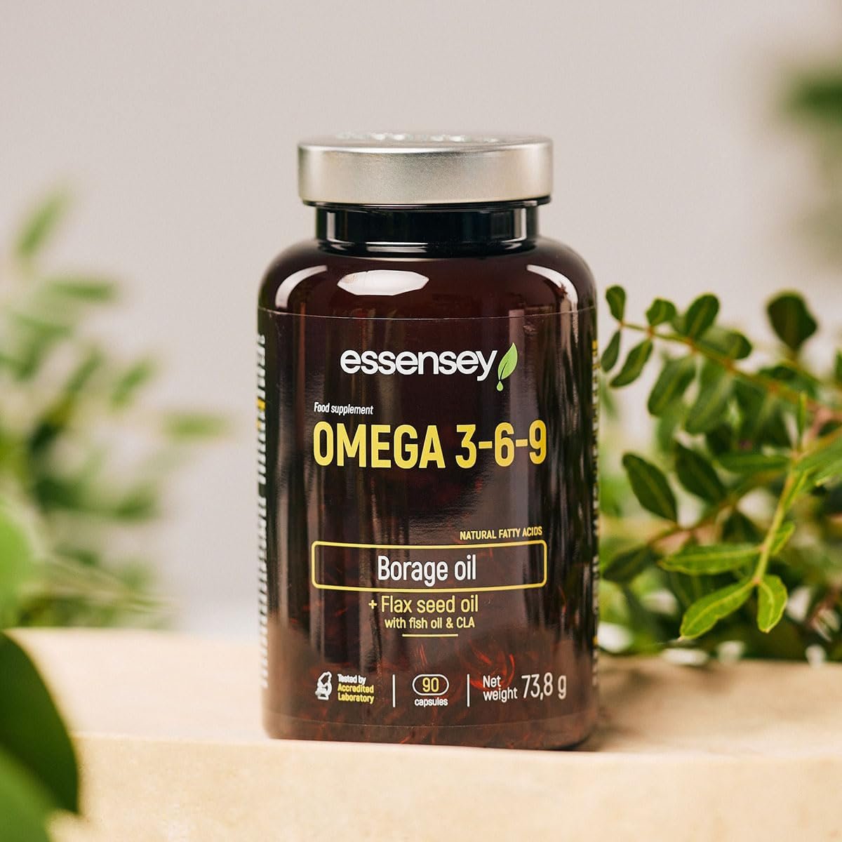 Essensey Omega 3 6 9 Complex 90 High Strength Vegan Capsules | Complex Dietary Supplement | Natural Fatty acids | Triple Omega 369 with EPA, DHA & ALA from Borage, Fish, Linseed Oil - Image 6