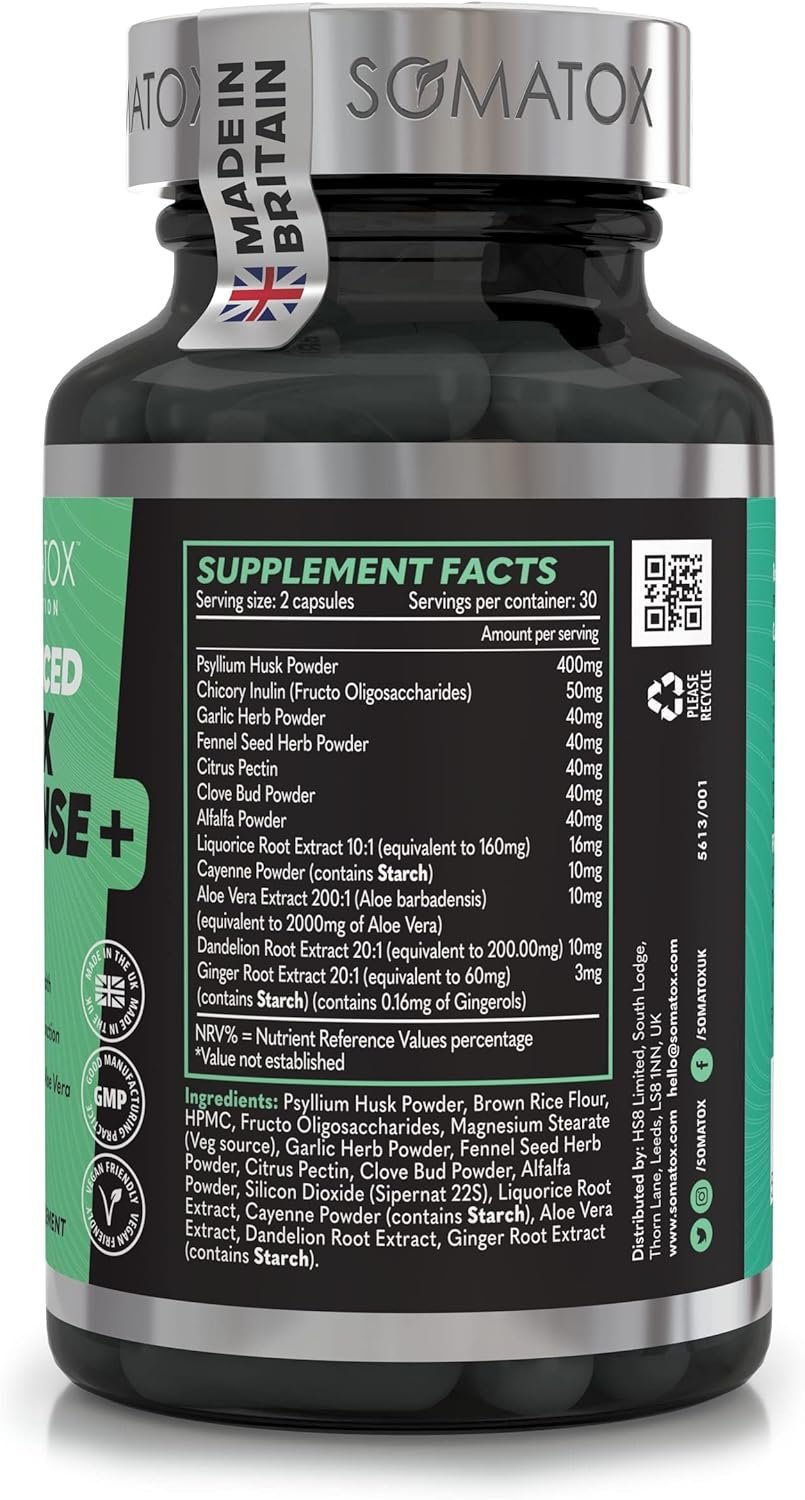 Advanced Detox Cleanse Plus – BIO-ADV™ Natural Colon & Liver Cleanse - Aids Digestion & Liver Function for Weight Loss & Health | Aloe Vera & Botanicals - 30 Day Supply/Vegan Capsules - Image 6