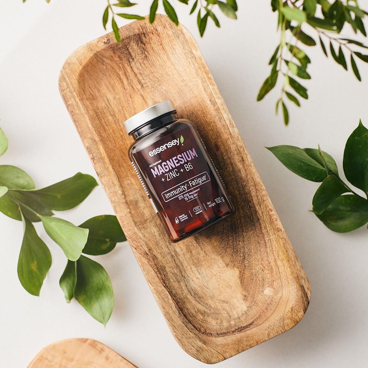 Essensey Magnesium + Zinc + Vitamin B6 Complex - Magnesium Supplements - Immune Support, Energy Boost, and Bone Health - Vegan - 120 Capsules - Image 7