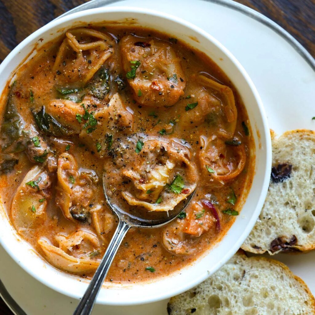 Creamy Tortellini Soup