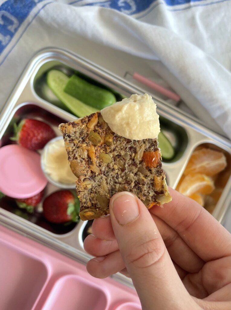 Easy High Fibre Seedy Crackers