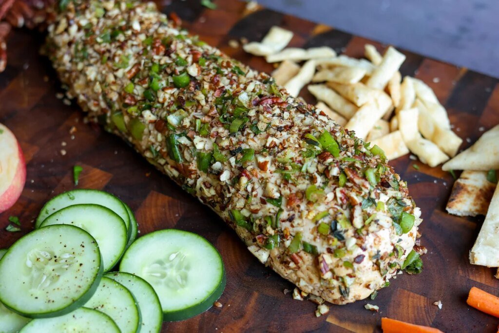 Holiday Vegan Cheese Log Holiday Vegan Cheese Log