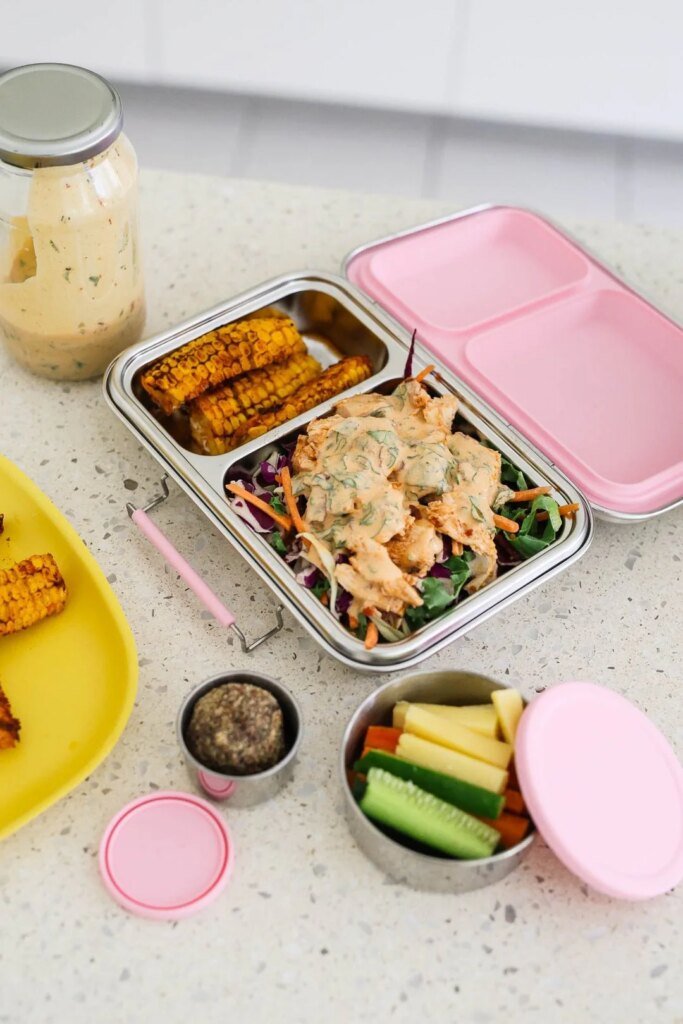 Mexican-Inspired Rainbow Salad with Spicy Chipotle Chicken