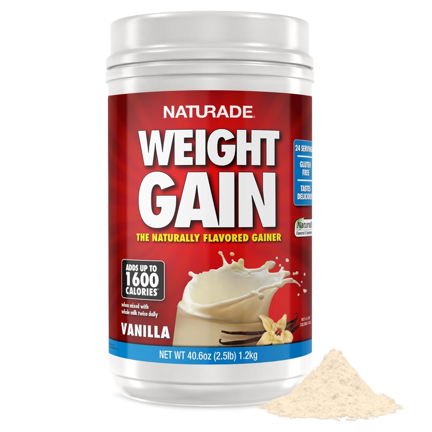 Naturade Weight Gain Vanilla - 40.6 oz - Image 2