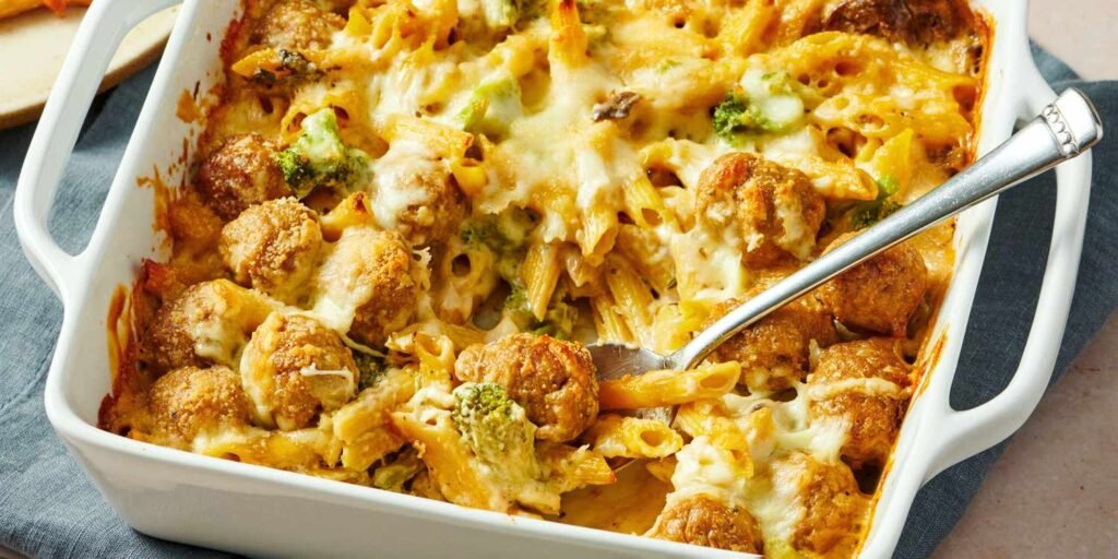 No-Peek Meatball Alfredo Casserole Recipe No-Peek Meatball Alfredo Casserole Recipe