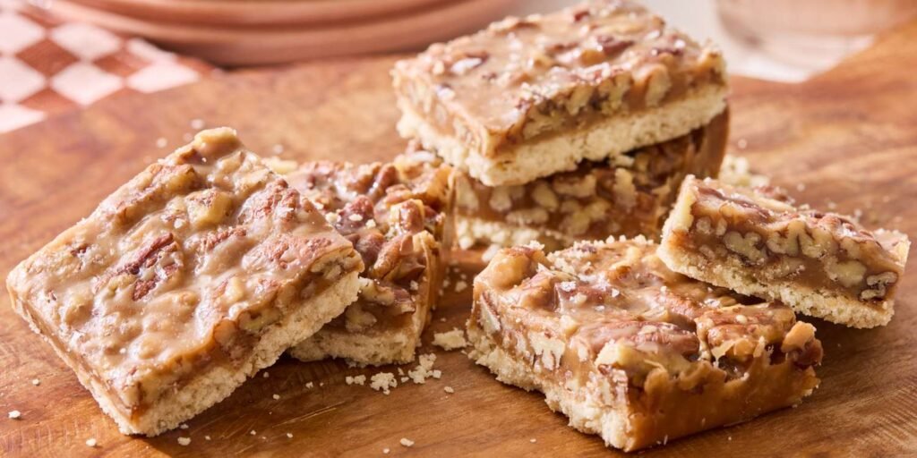Salted Caramel Pecan Pie Bars Recipe