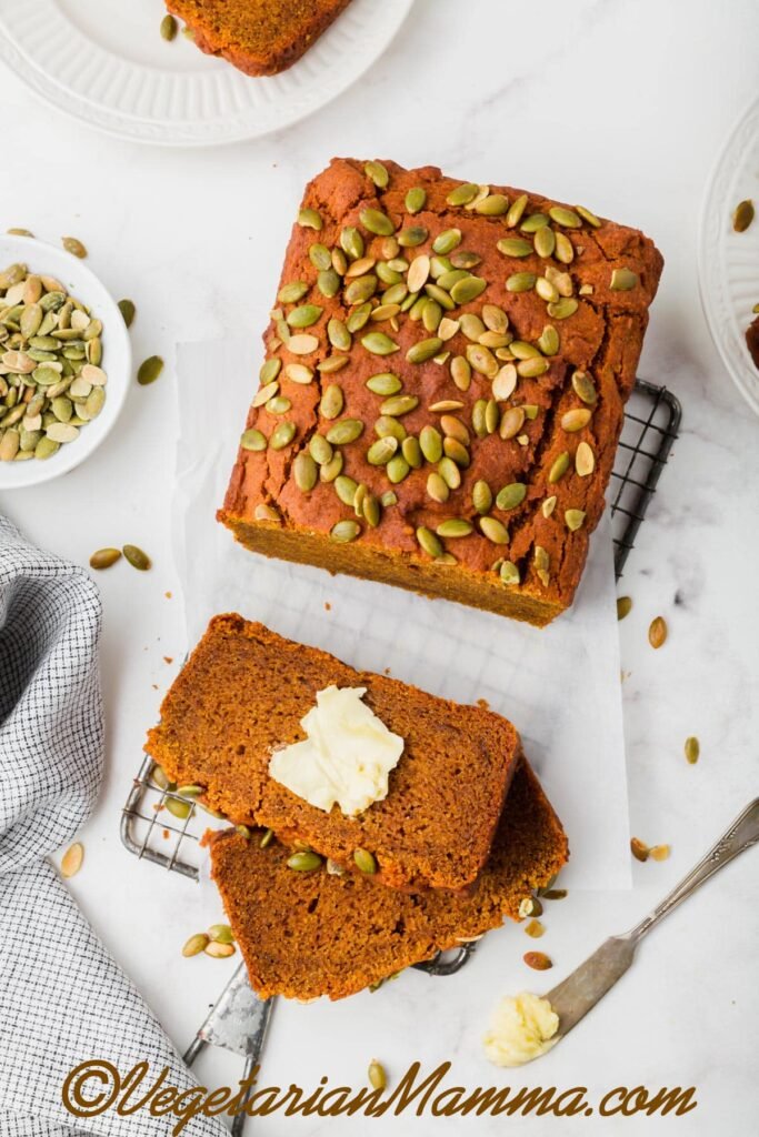 Vegan Pumpkin Bread – Vegetarian Mamma Vegan Pumpkin Bread – Vegetarian Mamma