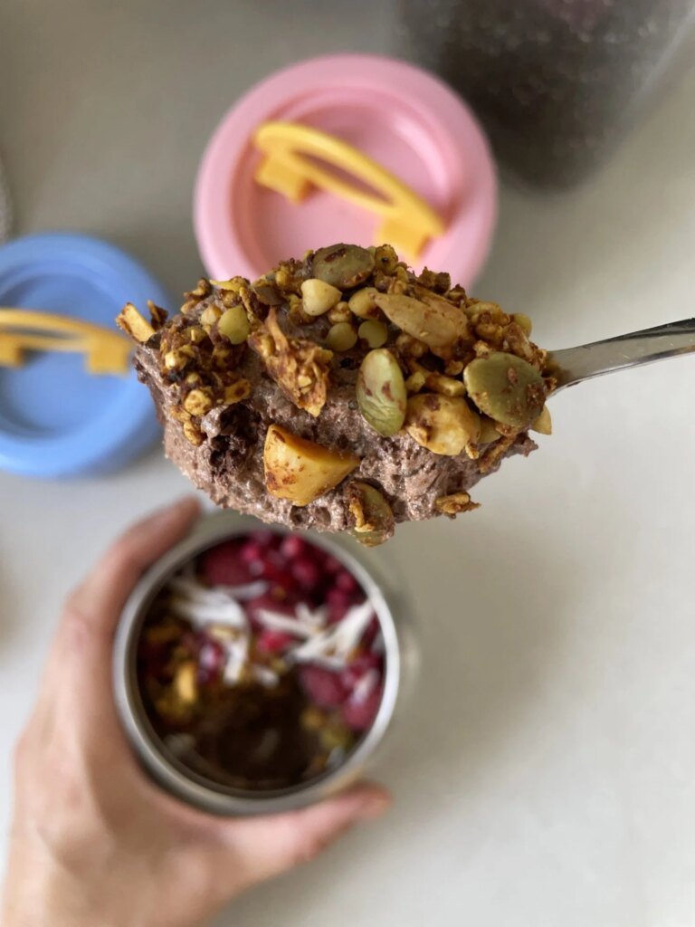 Chocolate Yoghurt Chia Seed Mousse