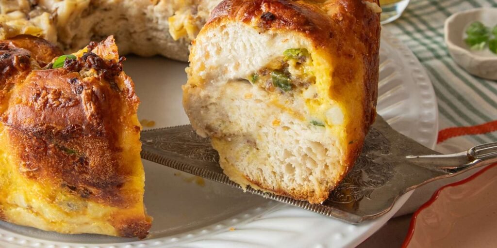 Sausage, Egg, and Biscuit Breakfast Bundt Casserole Recipe