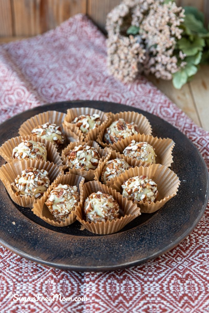 Sugar Free Low Carb Keto White Chocolate Truffles Sugar Free Low Carb Keto White Chocolate Truffles