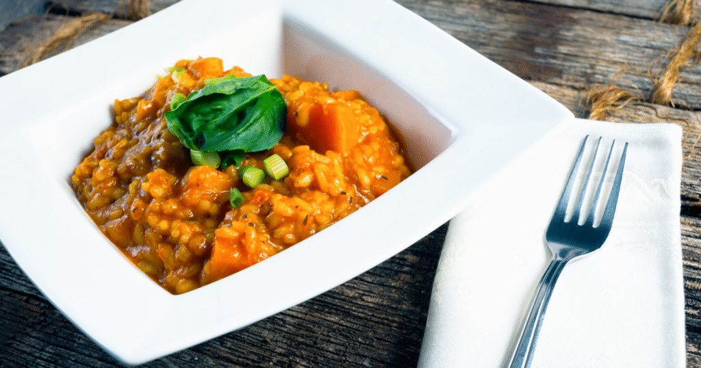 Vegetarian one-pot risotto-style recipes without constant stirring