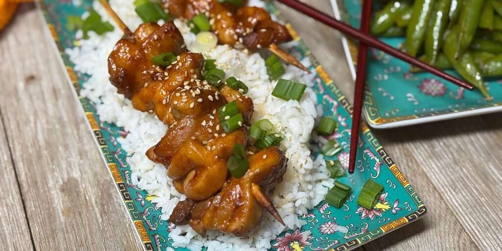 Air Fryer Korean Chicken Skewers Recipe