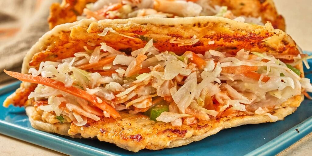 Buffalo Chicken Smashed Tacos Recipe