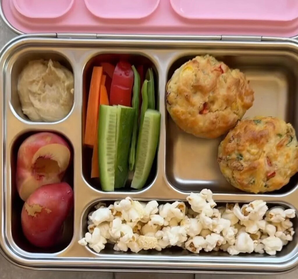 Capsicum, Corn & Cheese Muffins