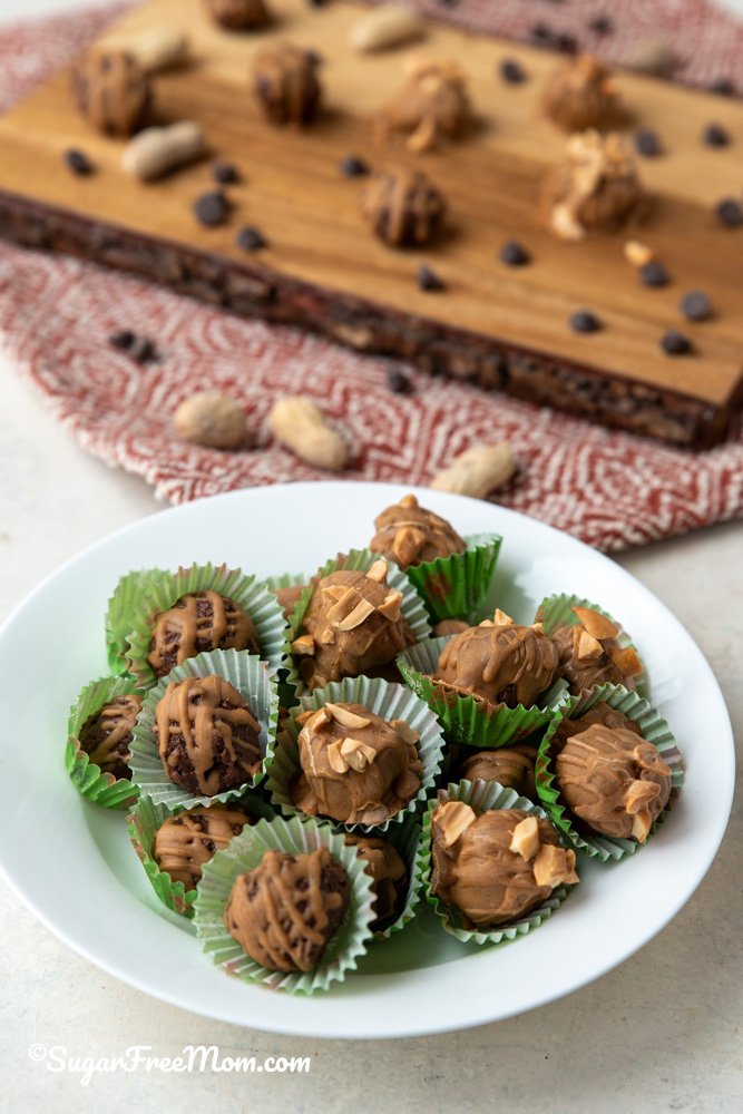 Easy Sugar Free Keto Chocolate Peanut Butter Truffles Easy Sugar Free Keto Chocolate Peanut Butter Truffles