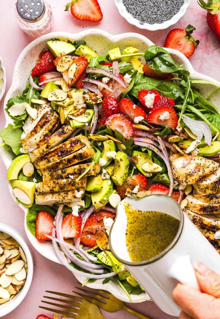 Strawberry Poppy Seed Chicken Salad