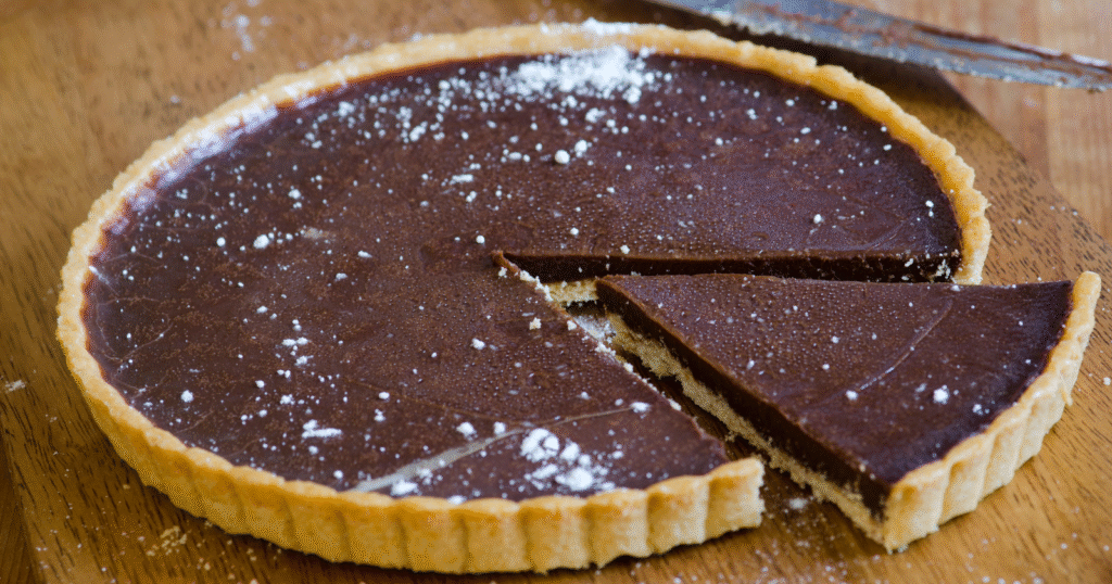 The no-bake chocolate tart I’ve been making for years — three ingredients, zero baking, and people always think you bought it somewhere