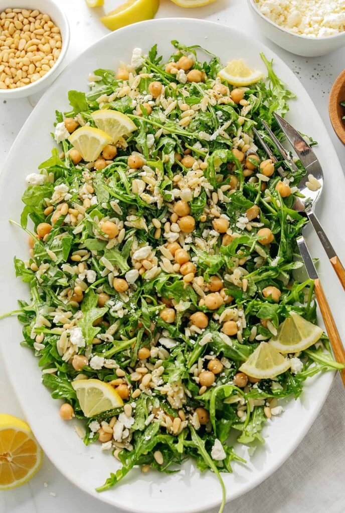 Lemon Arugula Orzo Salad – Eat Yourself Skinny