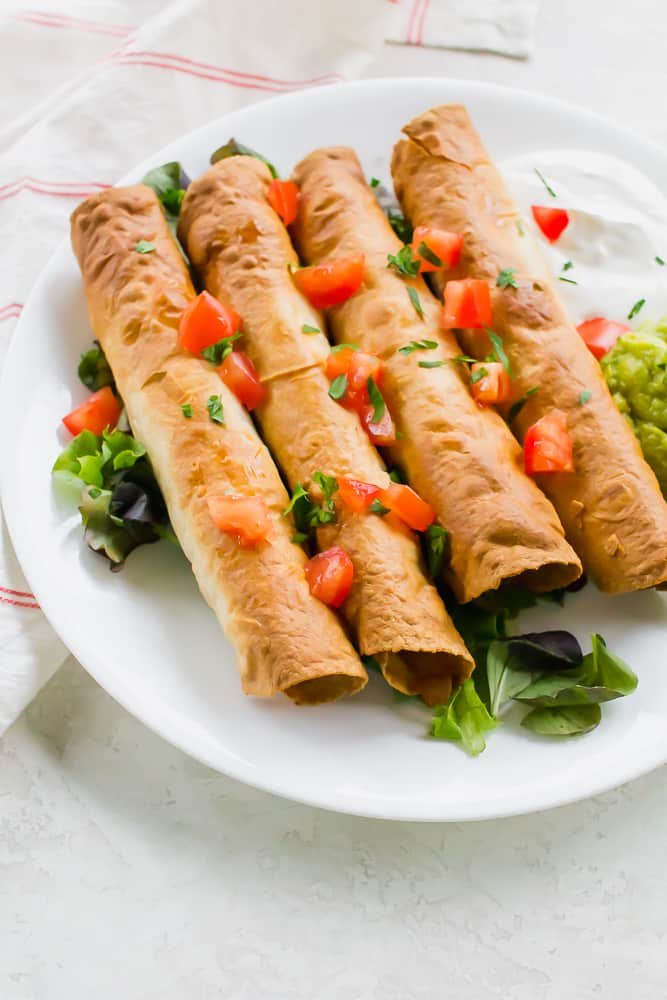 Vegan Taquitos (Crispy Baked + Gluten-Free Option) Vegan Taquitos (Crispy Baked + Gluten-Free Option)