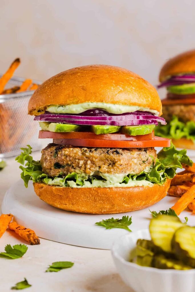 Cilantro Lime Chicken Burgers – Eat Yourself Skinny