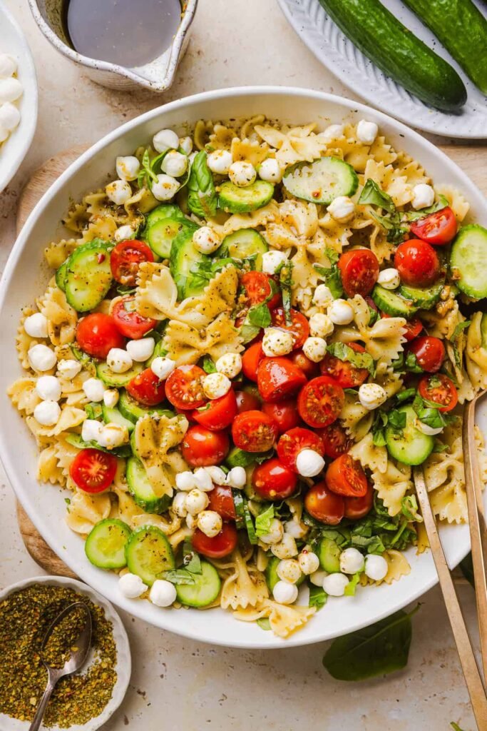 Easy Caprese Pasta Salad – Eat Yourself Skinny Easy Caprese Pasta Salad – Eat Yourself Skinny