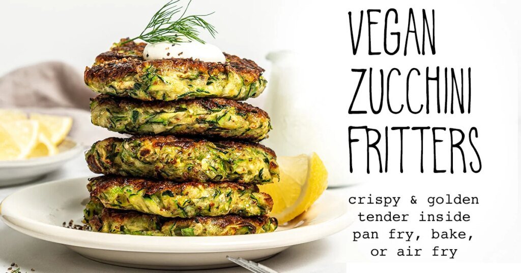 Easy Vegan Zucchini Fritters (Super Crispy!)