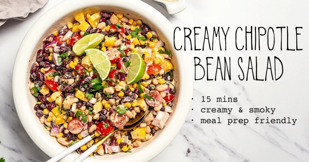 Creamy Chipotle Bean Salad | It Doesn’t Taste Like Chicken