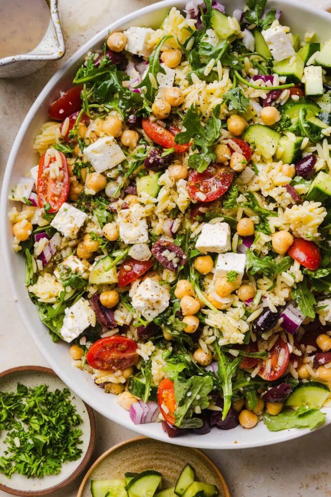 Easy Greek Orzo Salad – Eat Yourself Skinny Easy Greek Orzo Salad – Eat Yourself Skinny