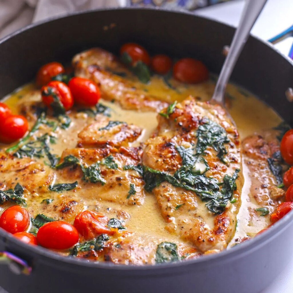 Easy Italian Chicken (Creamy Skillet Dinner)