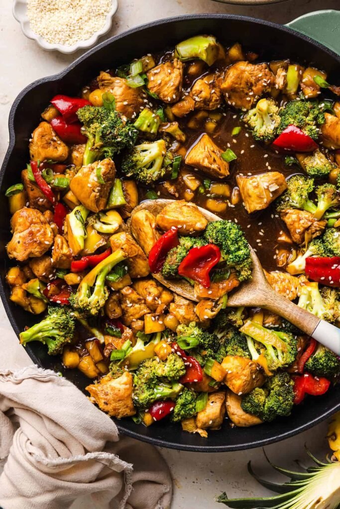 Easy Pineapple Teriyaki Chicken Stir Fry