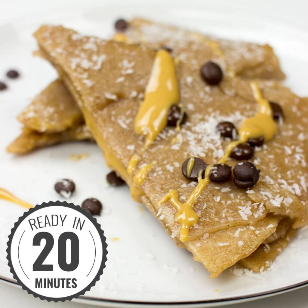Vegan Chocolate & Coconut Crepes (Gluten-Free Option) Vegan Chocolate & Coconut Crepes (Gluten-Free Option)