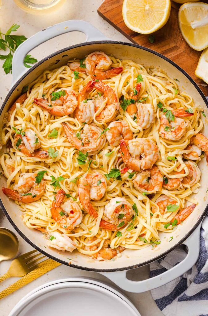 Healthy Shrimp Scampi Recipe – Eat Yourself Skinny