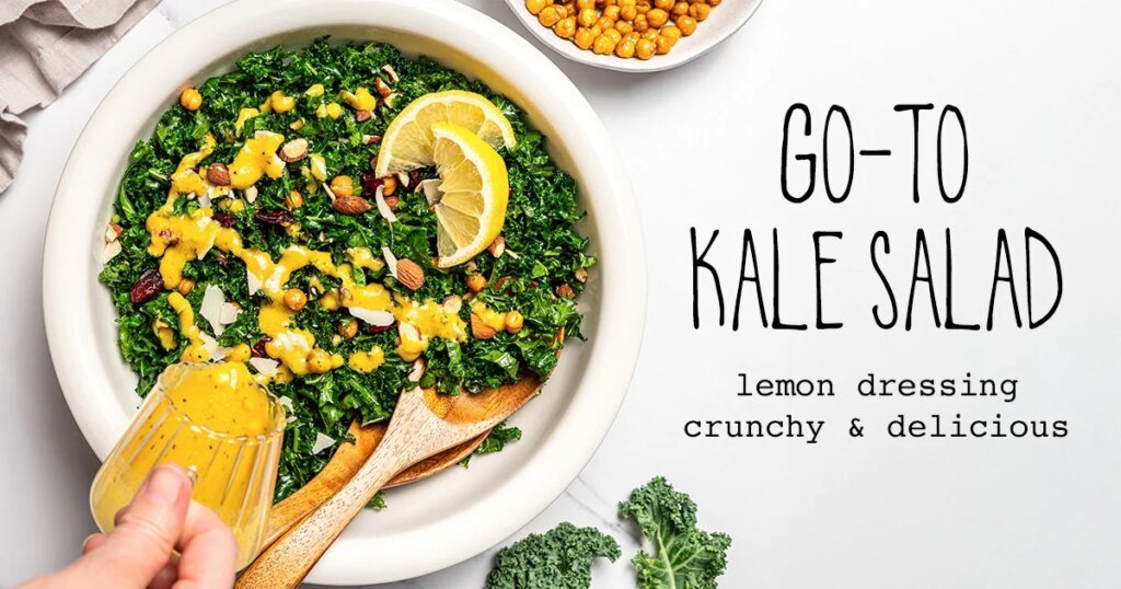 Kale Salad Recipe | It Doesn’t Taste Like Chicken Kale Salad Recipe | It Doesn’t Taste Like Chicken