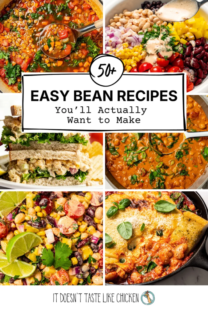 50+ Easy Bean Recipes! • It Doesn’t Taste Like Chicken