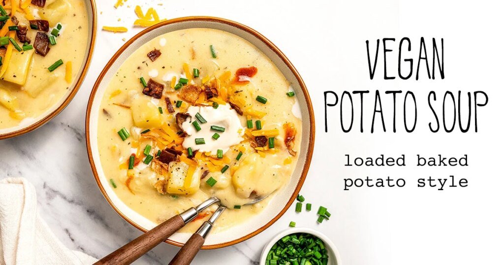 Creamy Vegan Potato Soup | It Doesn’t Taste Like Chicken